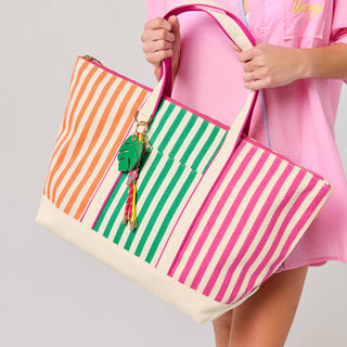 Port Striped Tote - Olita Gifts & Goods