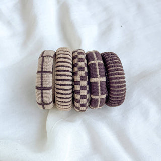 Patterend Seamless Hair Tie Set - Olita Gifts & Goods