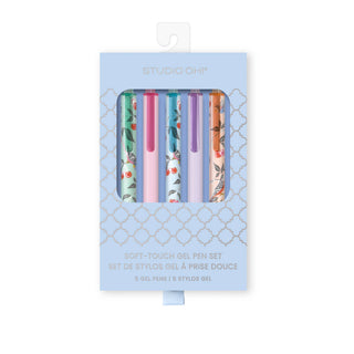 Birds in the Cherry Tree Soft - Touch Gel Pen Set - Olita Gifts & Goods