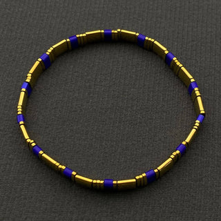 5mm Glass & Hematite Beaded Elastic TILA Bracelets - BJ: H - Olita Gifts & Goods
