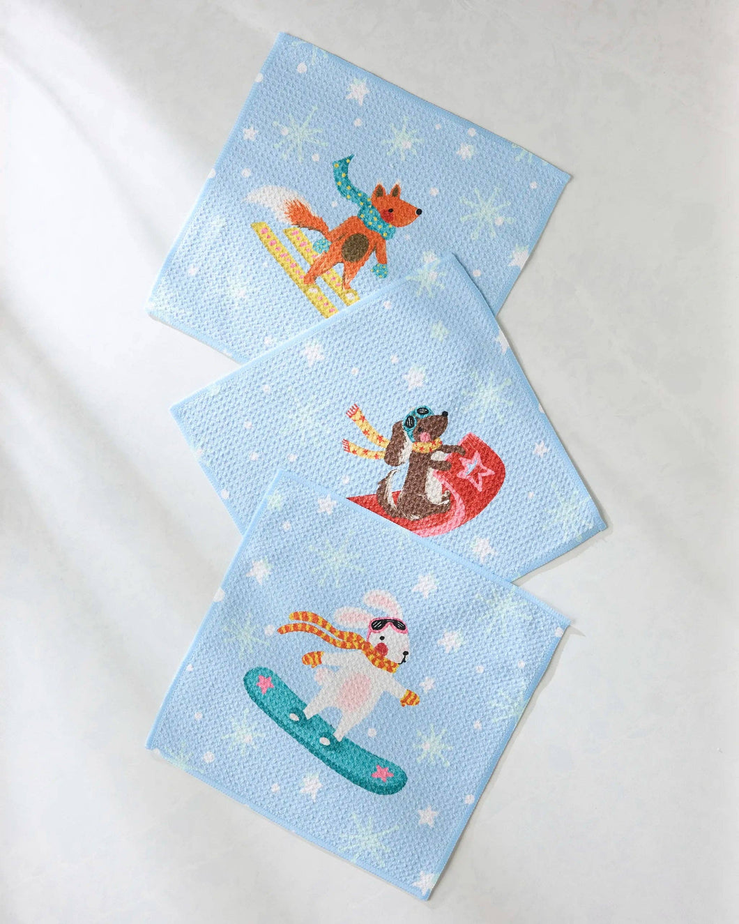 Snowy Friends Dishcloth Set