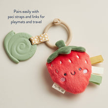 Load image into Gallery viewer, Itzy Pal™ Strawberry Plush + Teether

