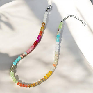 Blush Beam Stone Necklace