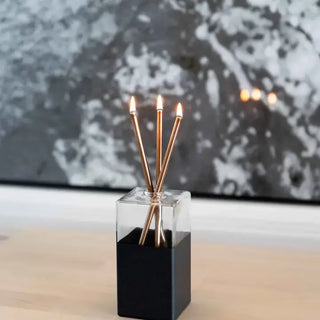 Everlasting Candles – Reusable Steel Oil Candles: Black
