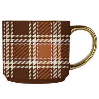 Brown Plaid Mug - Olita Gifts & Goods