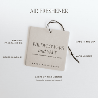 Wildflowers & Salt Hanging Air Freshener - Olita Gifts & Goods