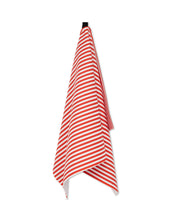 Load image into Gallery viewer, Summer Stripe Red Tea Towel
