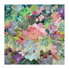 Load image into Gallery viewer, Succulent Mosaic 500 Piece Foil Puzzle
