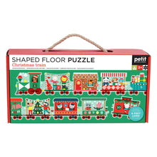 Load image into Gallery viewer, Christmas Train Shaped Floor Puzzle
