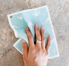 Load image into Gallery viewer, Papaya Reusable Paper Towel Sets + Hook
