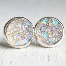 Load image into Gallery viewer, Round Druzy Studs: Multiple Colors

