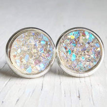 Load image into Gallery viewer, Round Druzy Studs: Multiple Colors

