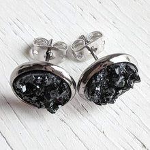 Load image into Gallery viewer, Round Druzy Studs: Multiple Colors
