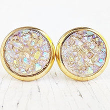 Load image into Gallery viewer, Round Druzy Studs: Multiple Colors
