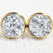 Load image into Gallery viewer, Round Druzy Studs: Multiple Colors
