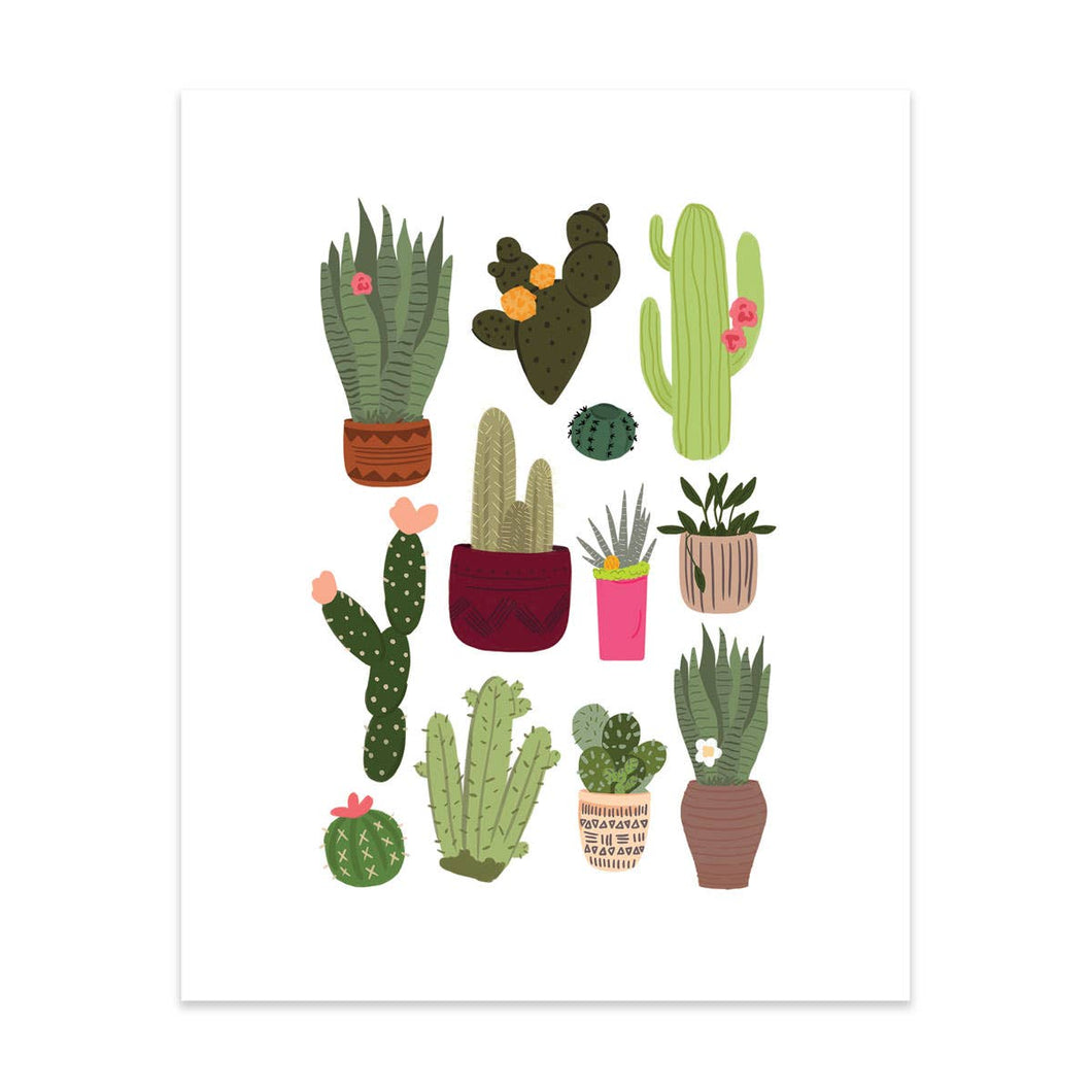 Plants Pattern Art Print