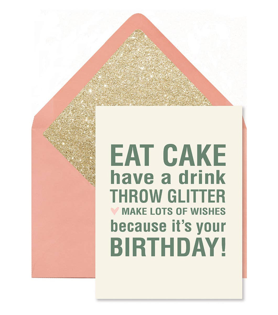 Eat Cake Birthday Card