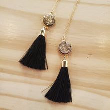 Load image into Gallery viewer, Tassel + Druzy Necklaces
