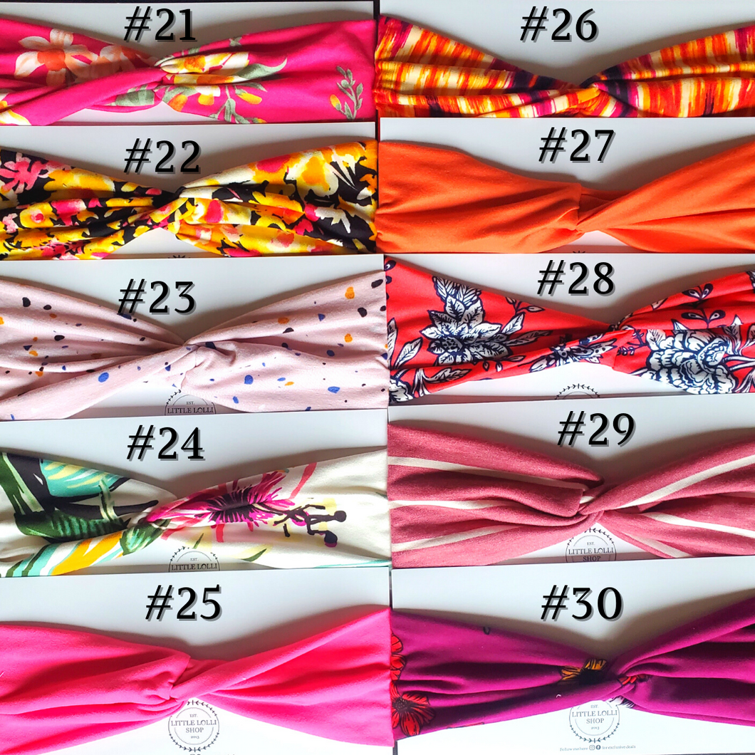 Handmade Twist Headbands: Adult