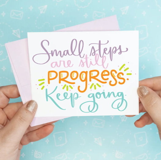 Small Steps Encouragement Card