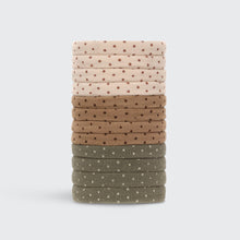 Load image into Gallery viewer, Recycled Nylon Polka Dot Hair Ties
