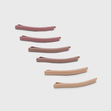 Load image into Gallery viewer, Enamel Bobby Pins 6pc Set - Terracotta
