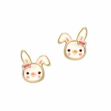 Load image into Gallery viewer, Bunny Earrings: Clip-On + Studs
