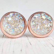 Load image into Gallery viewer, Round Druzy Studs: Multiple Colors
