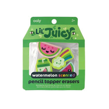 Load image into Gallery viewer, Lil&#39; Juicy Scented Pencil Top Erasers
