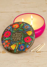 Load image into Gallery viewer, Quote Candle Tins: 2 Sizes
