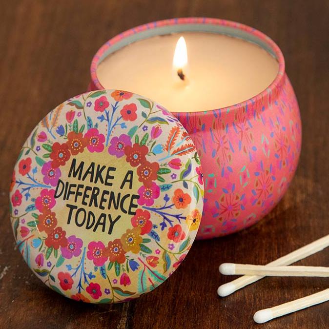 Quote Candle Tins: 2 Sizes