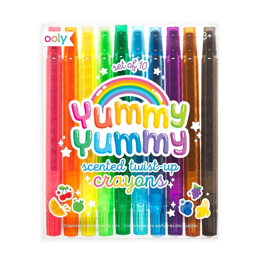 Yummy Yummy Scented Twist Up Crayons: Set of 10