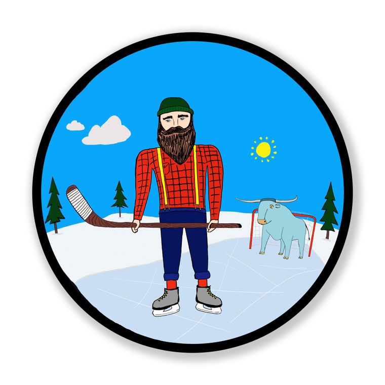 Hockey + Paul Sticker